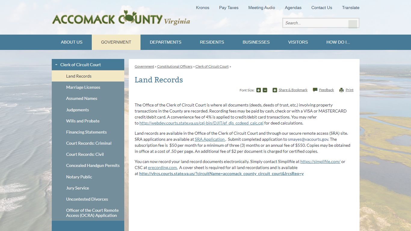 Land Records | Accomack County