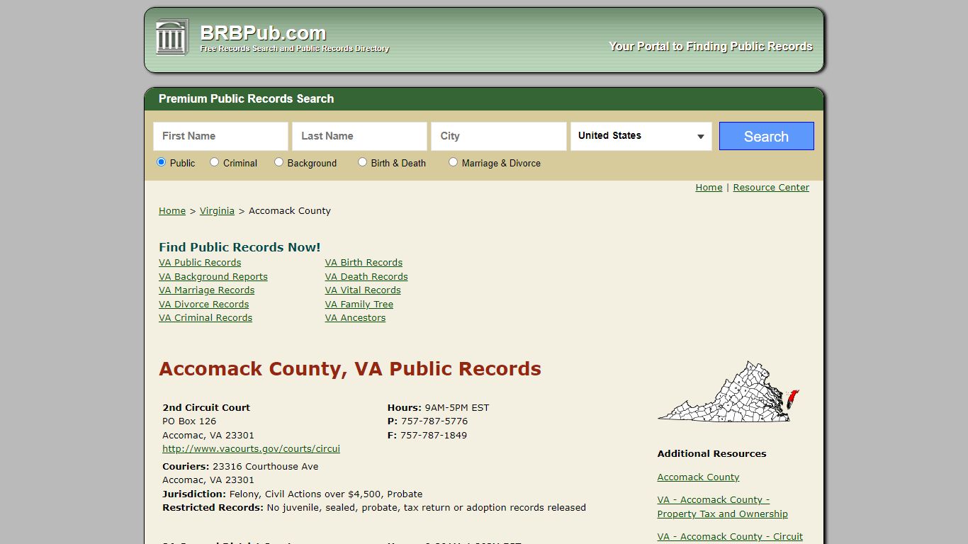 Accomack County Public Records | Search Virginia ...